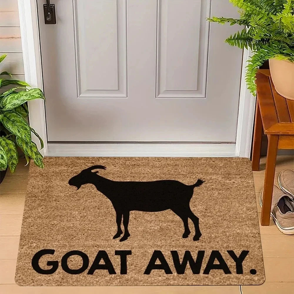Go Away Doormat Weird Cat Rug Non-Slip All-Weather Carpet  Humorous Welcome Mat for Indoor Outdoor Entryway Home Decor  Carpet