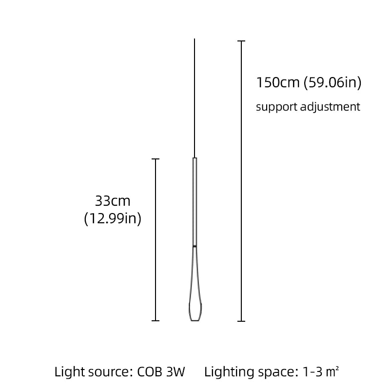 DecorBites™ Bedside Pendant Lights Remote Dimming