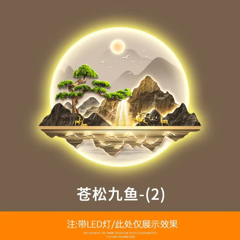 Dlight Decor Wealth Landscape Wall Lamp Mural