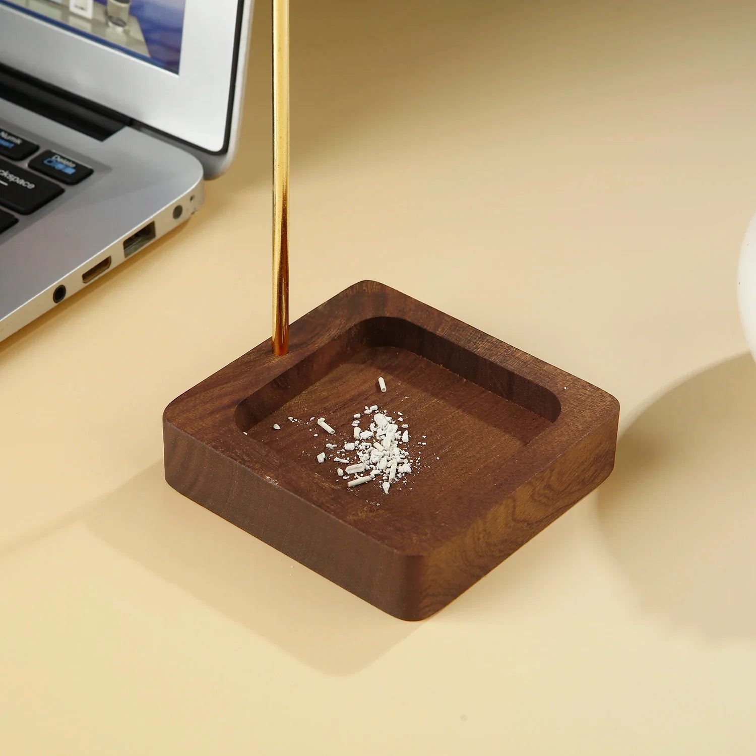 Glass Incense Holder Anti-Ash Flying Incense Stick Holder with Glass Ash Catcher Incense Burner for Yoga Home Decor