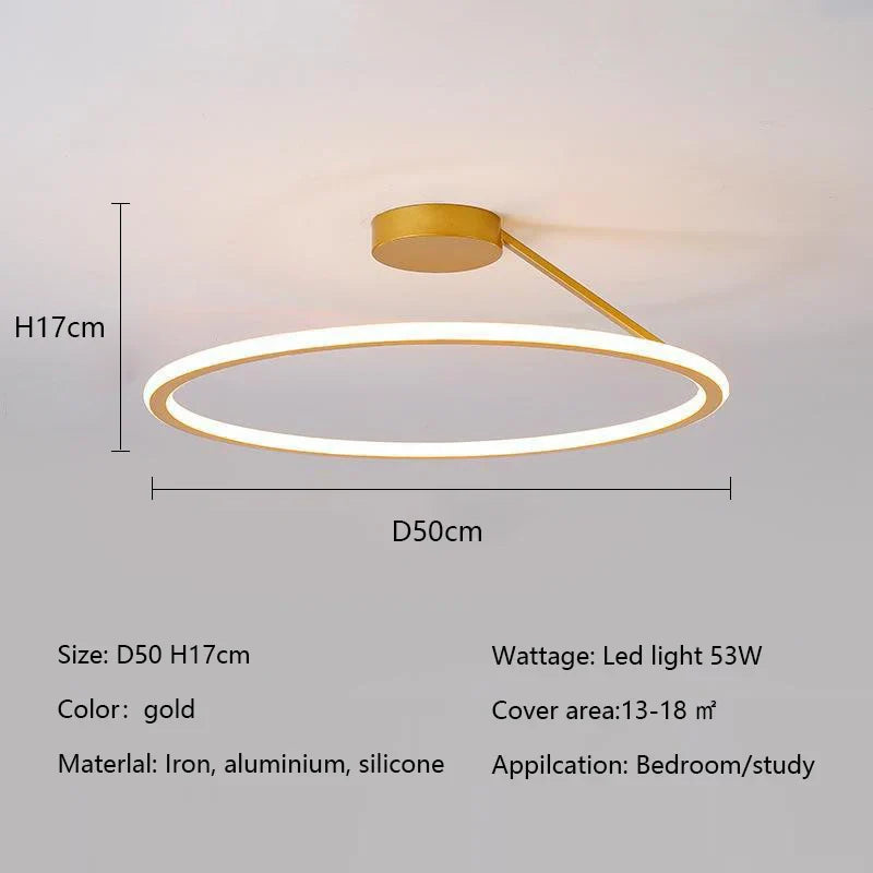 DecorBites™ Led Ceiling Chandelier Round Dimmable