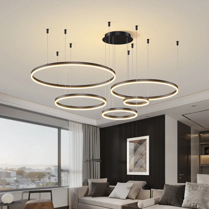 DecorBites™ Circular Ring Chandelier Ceiling Lighting