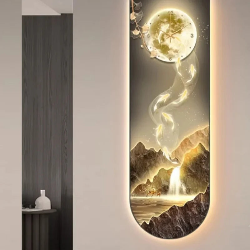 Dlight Decor Luminous Wall Clock with Elegant Glow