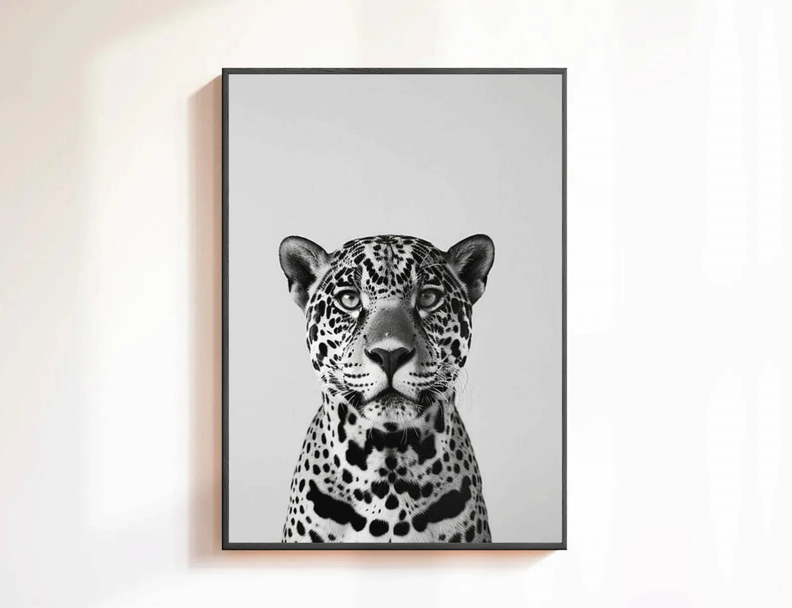 Fashion Stylish Wall Art Print - Trendy Leopard Roar Print - Black and White - Home Decor - Printable Wall Art Digital Download