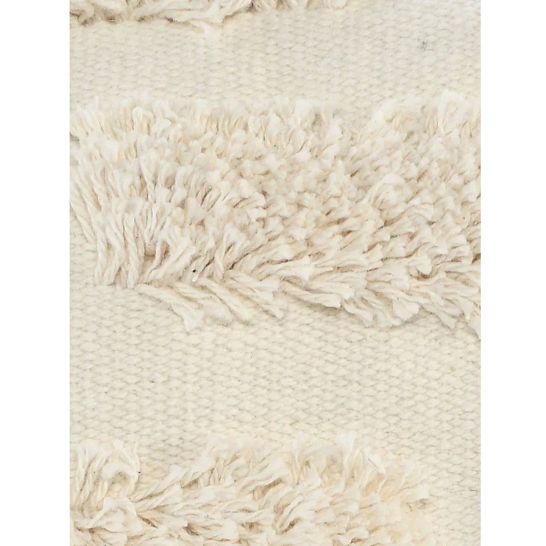 Boho Cushion Cover | 45x45cm | Cream Tufted Cotton | Textured Design-2