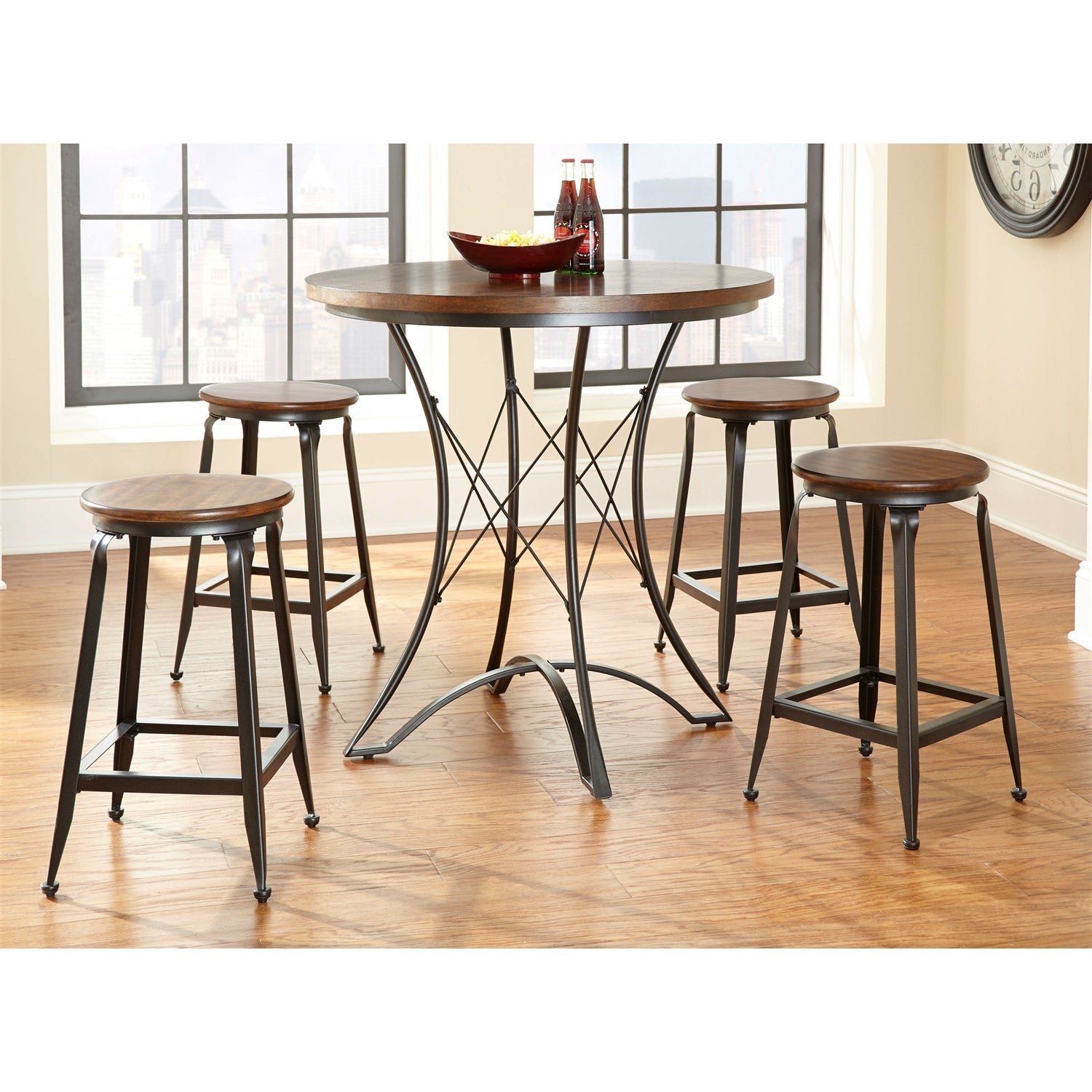 Round 36-inch Counter Height Kitchen Dining Table-2