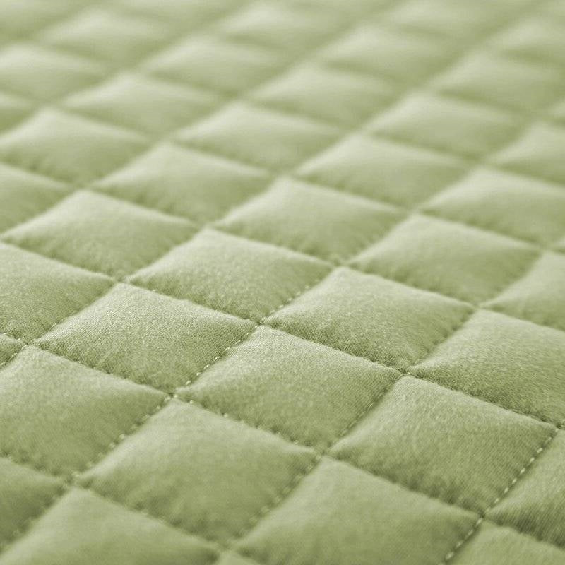 Twin/Twin XL Lightweight Sage Ultra Soft 2-Piece Microfiber Quilt Set-3