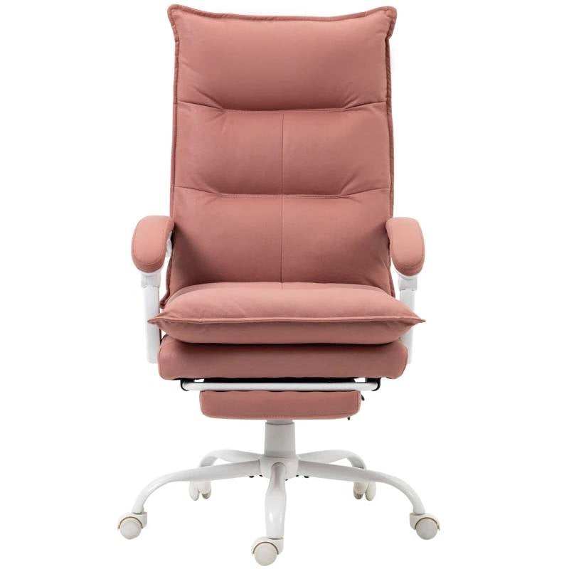 Double Padded Executive Massage Heated Office Chair Salmon-0