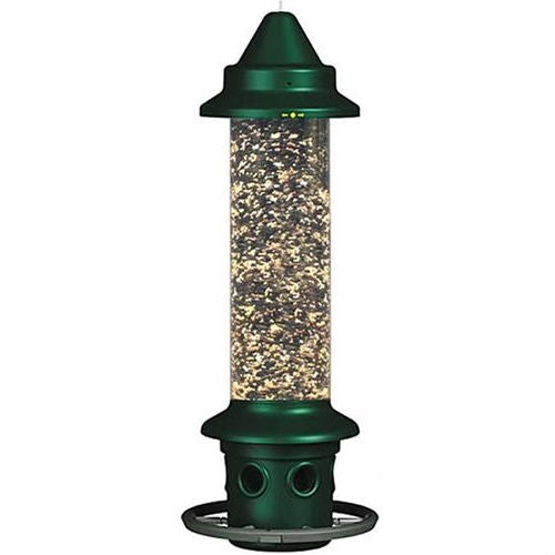 Squirrel-proof Bird Feeder with Perch Ring-0