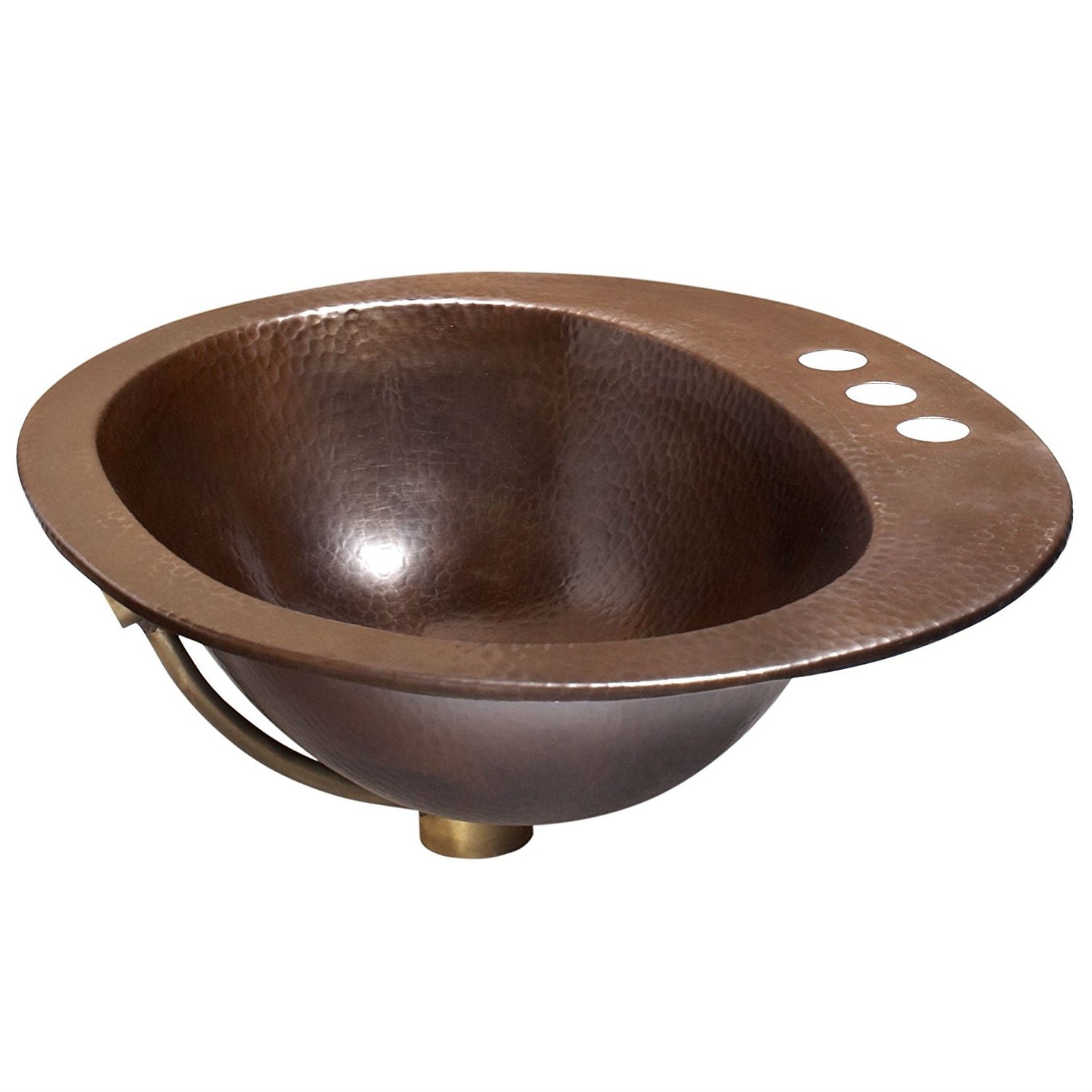 Copper Oval Bathroom Sink 20 x 16 inch-0