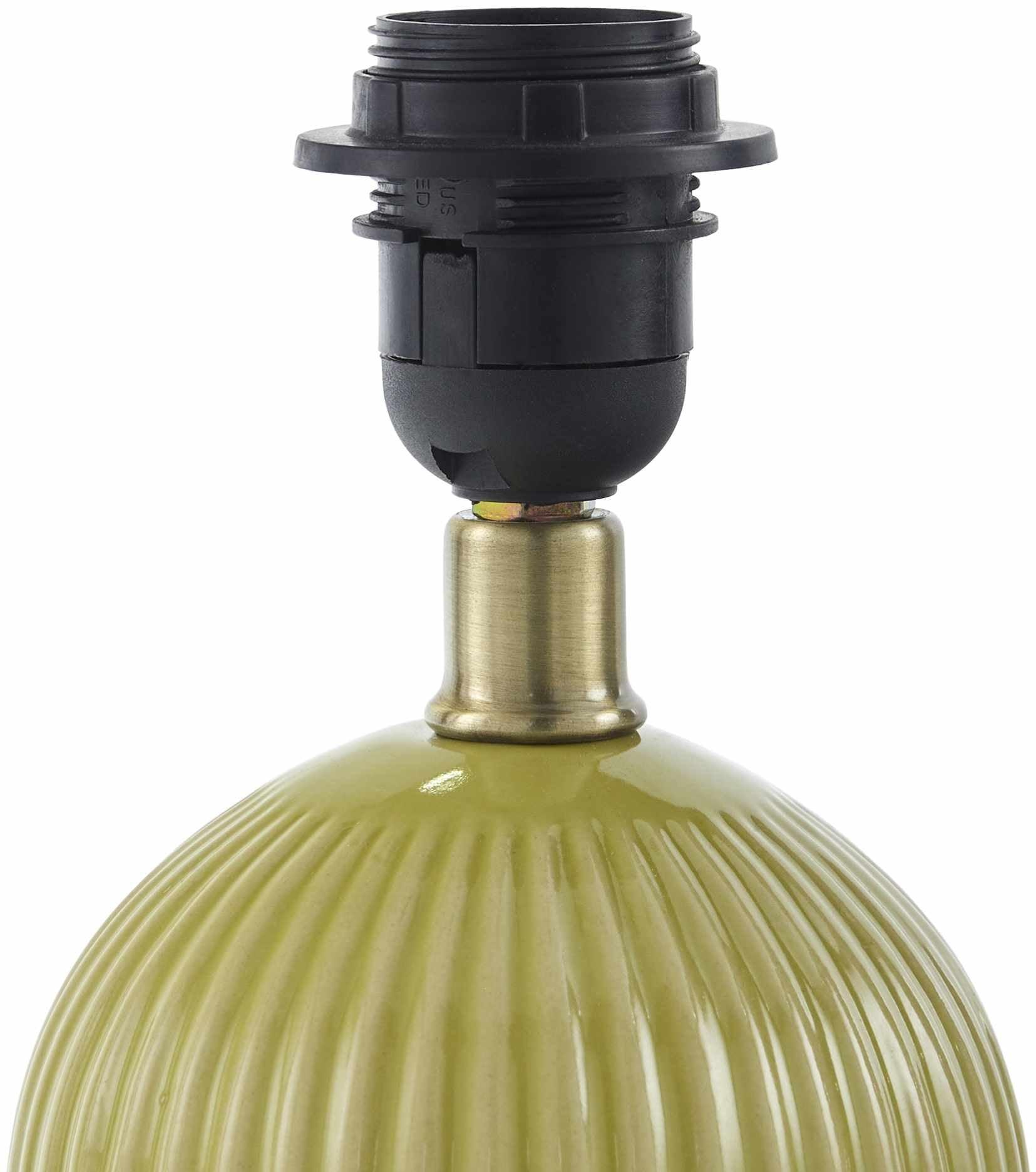 Shahrekord Olive Ceramic Table Lamp - PRHOMZ
