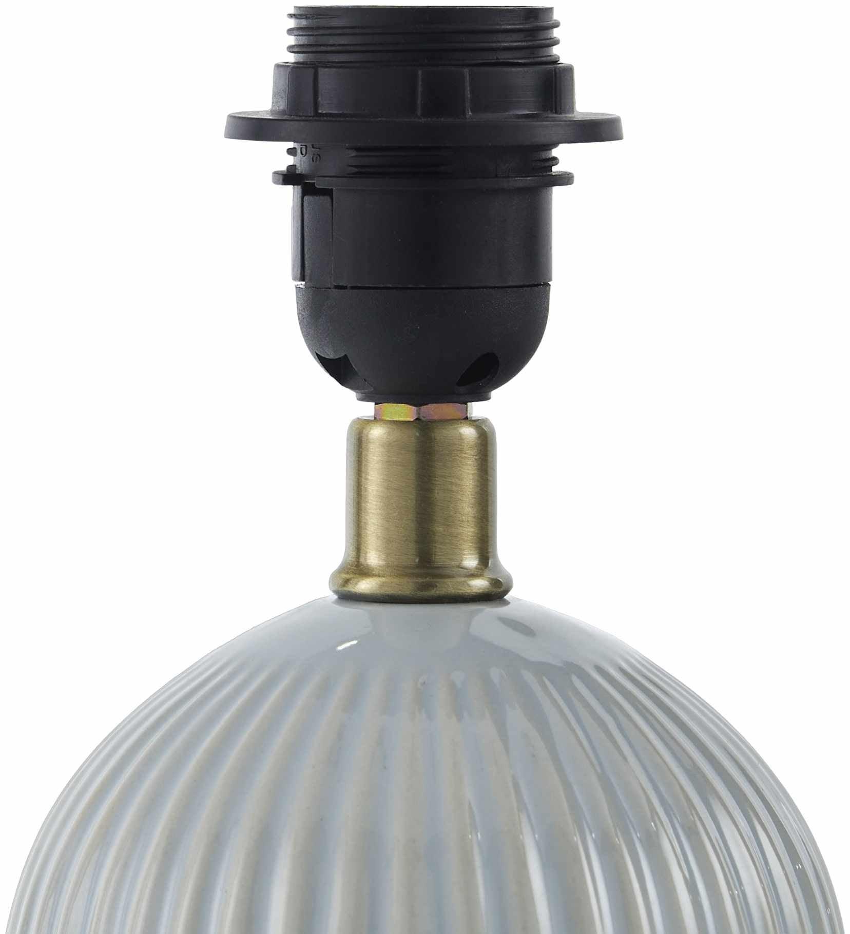 Shahrekord Gray Ceramic Table Lamp - PRHOMZ