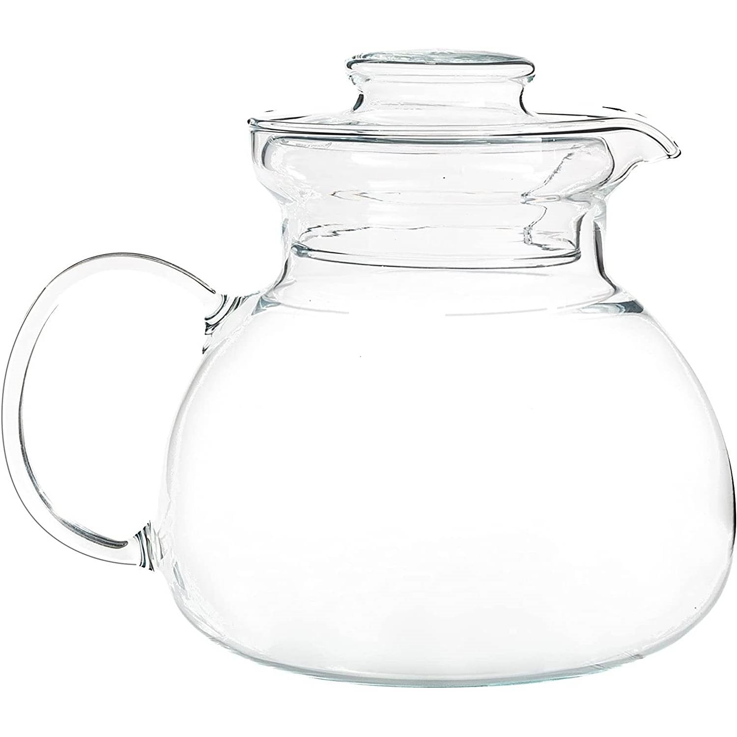 1.5 Quart Stovetop Clear Glass Teapot Kettle with Lid - Microwave Safe-0