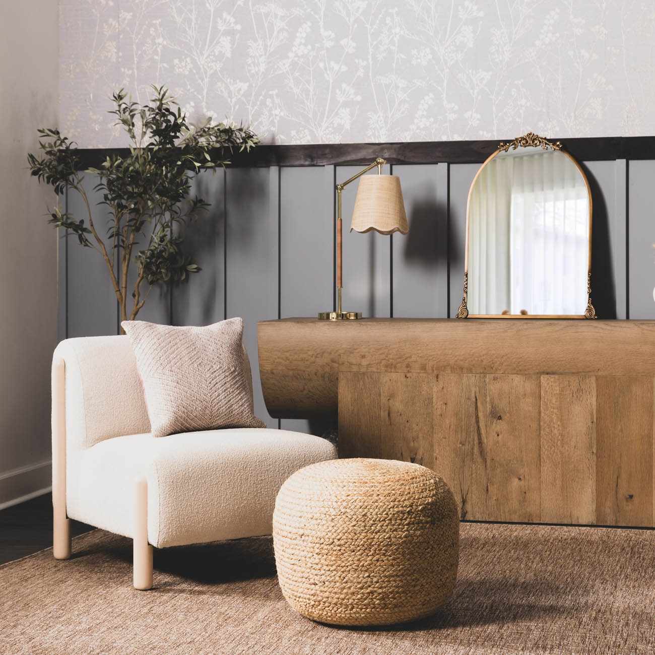 Steinkjer Rattan Table Lamp-2