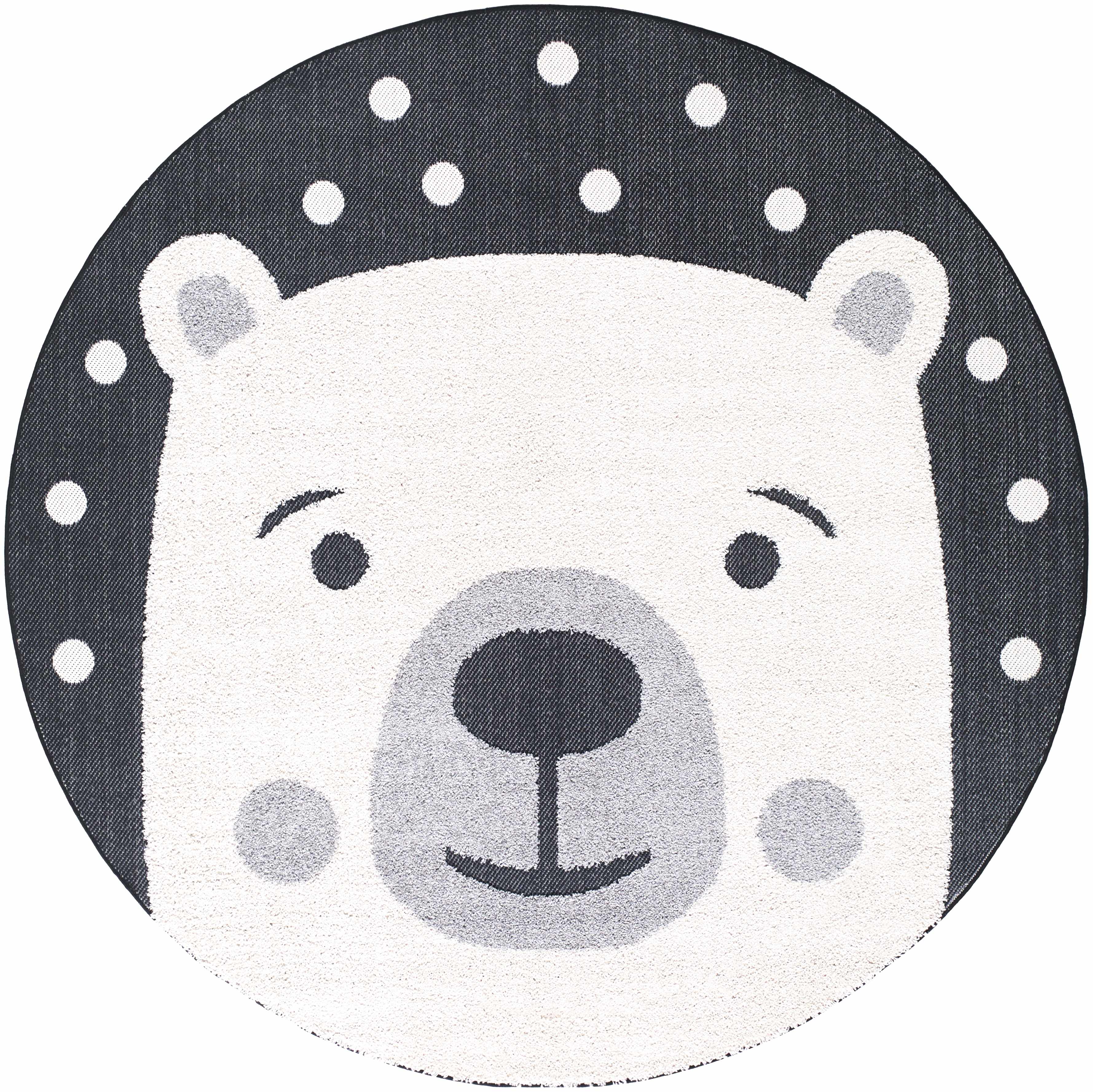 Kids Bear Animal Print Nursery Area Rug - Clearance-4