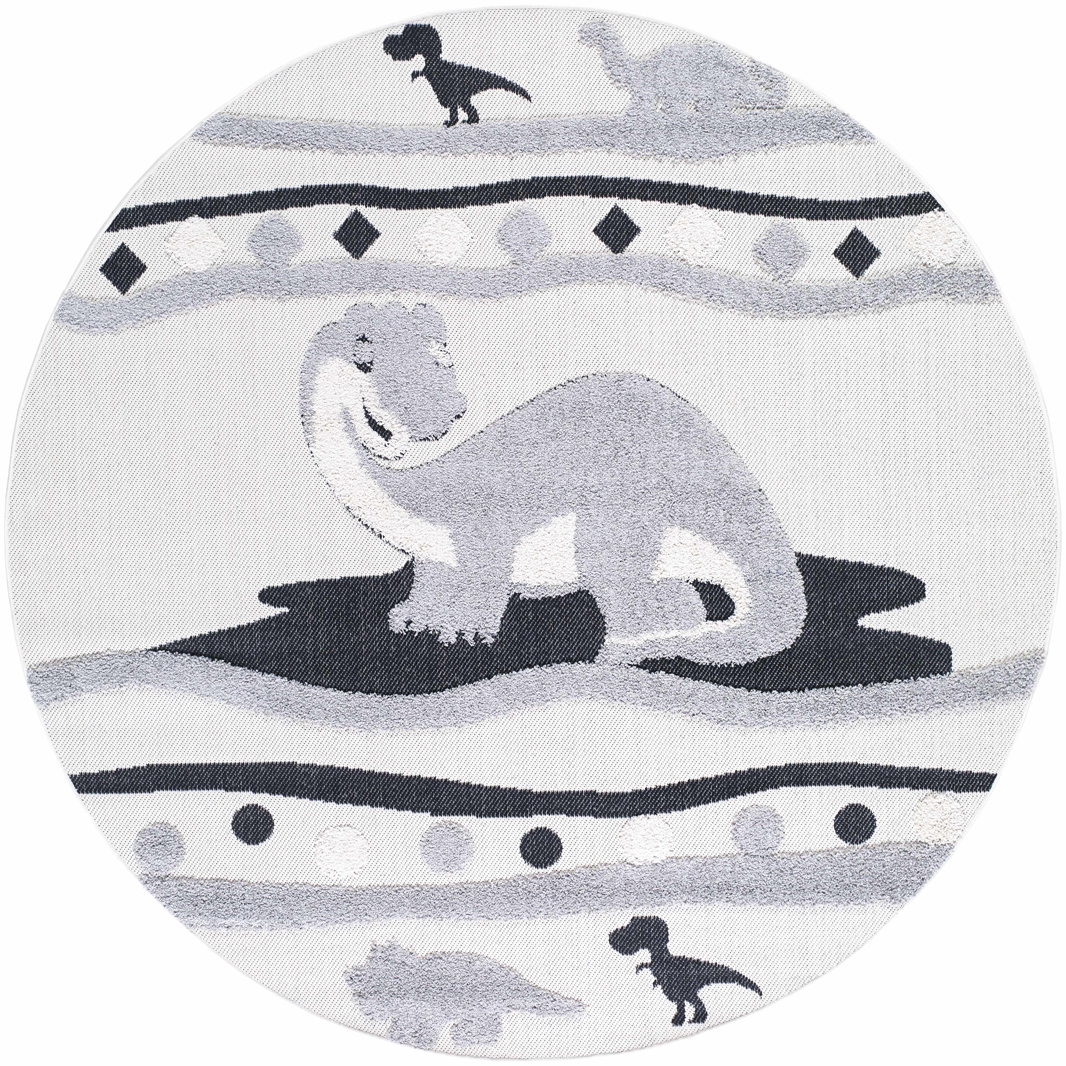 Kids Dinosaur Animal Print Nursery Area Rug - Clearance-4