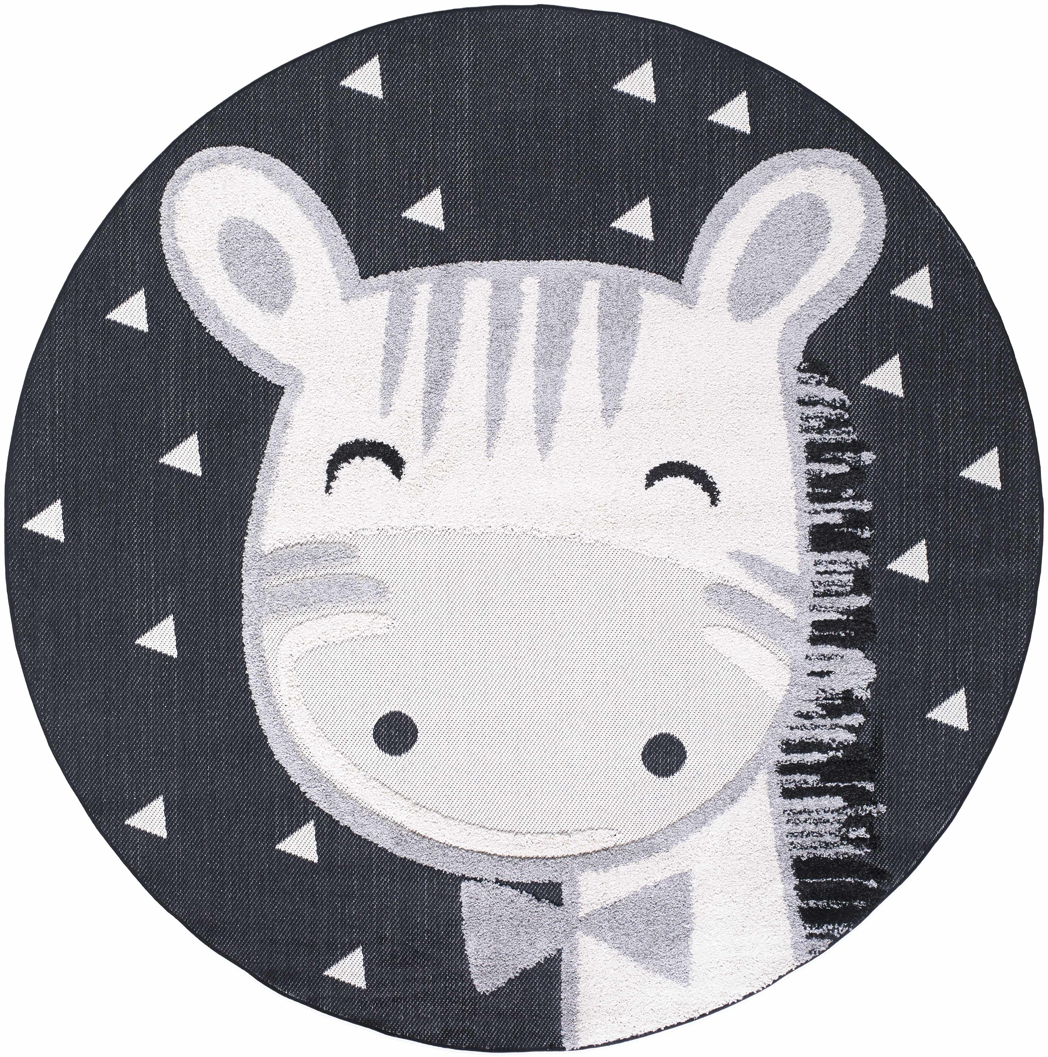 Kids Giraffe Bowtie Animal Print Nursery Area Rug - Clearance-4