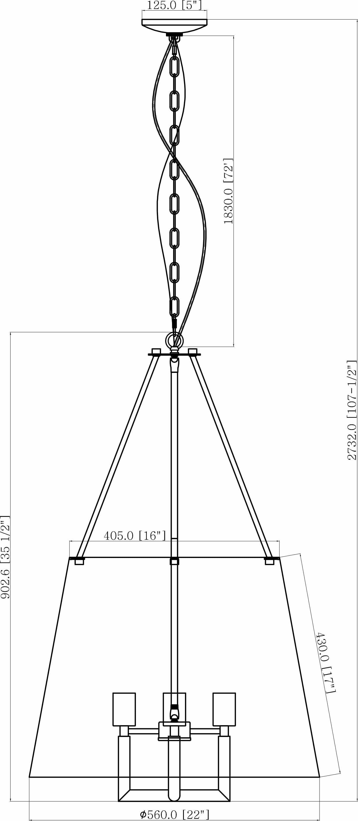 White Traditional Chandelier with linen details for dining or living rooms-3