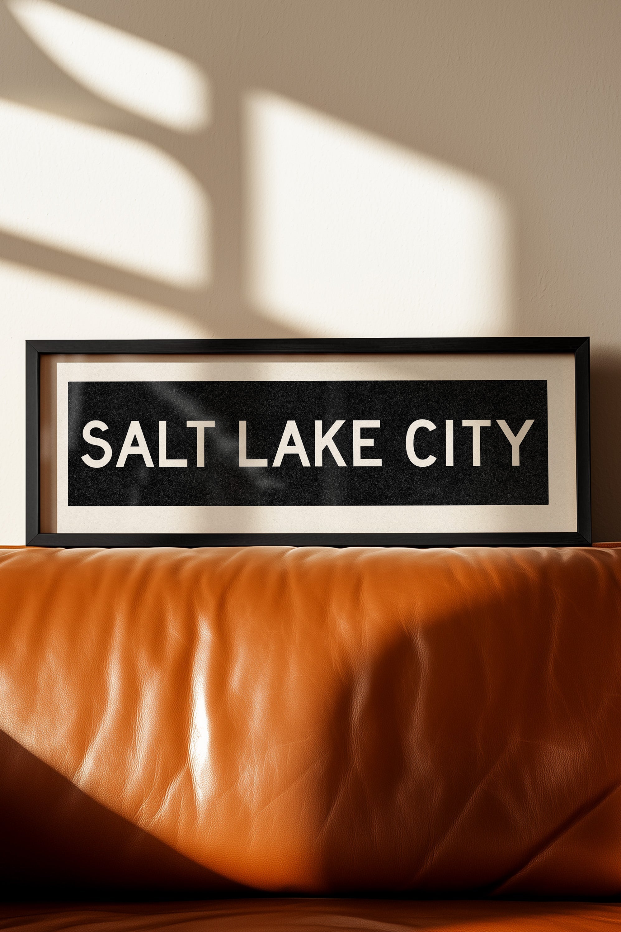 Framed Salt Lake City Utah Bus Scroll