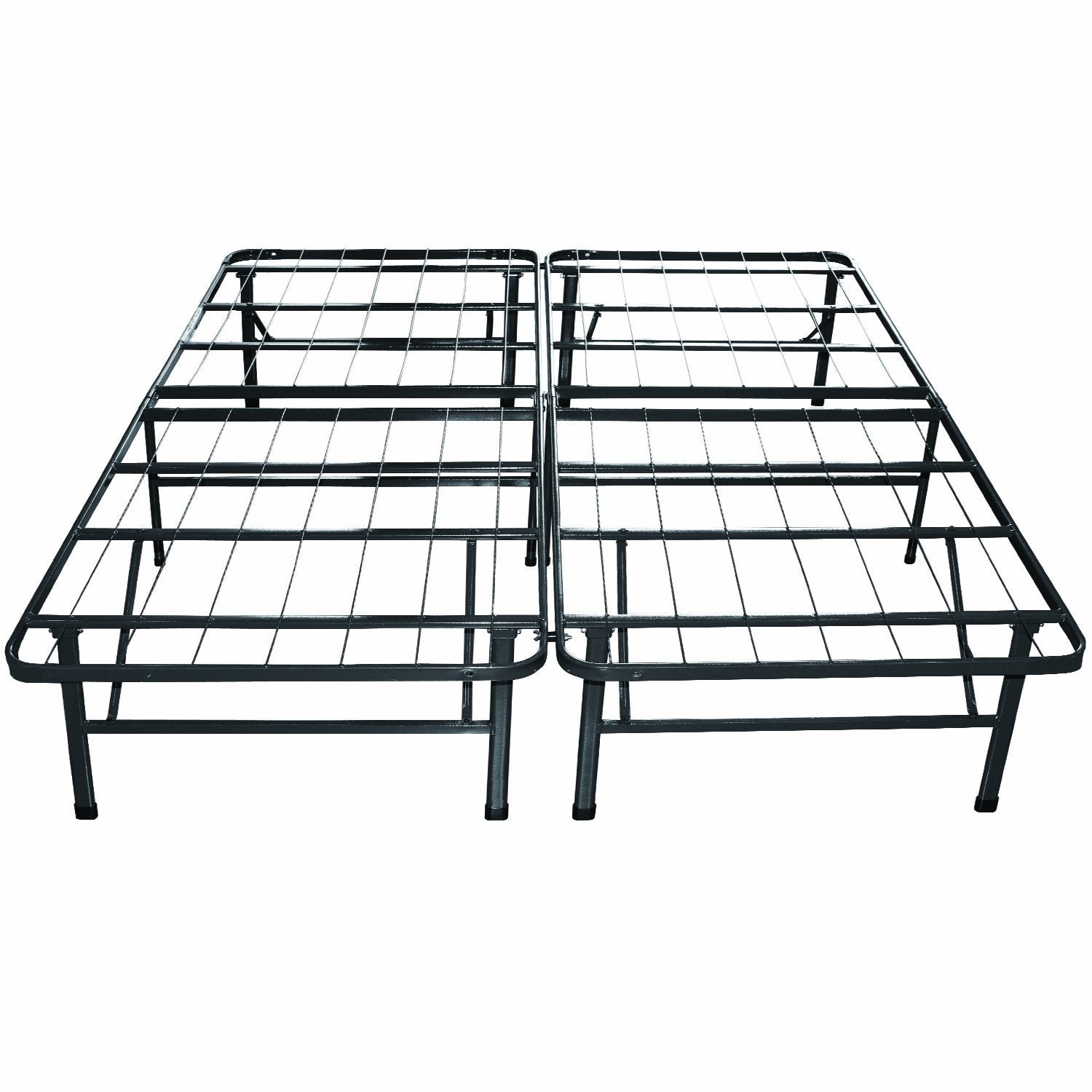 Twin Extra Long Metal Platform Bed Frame with Storage Space-0