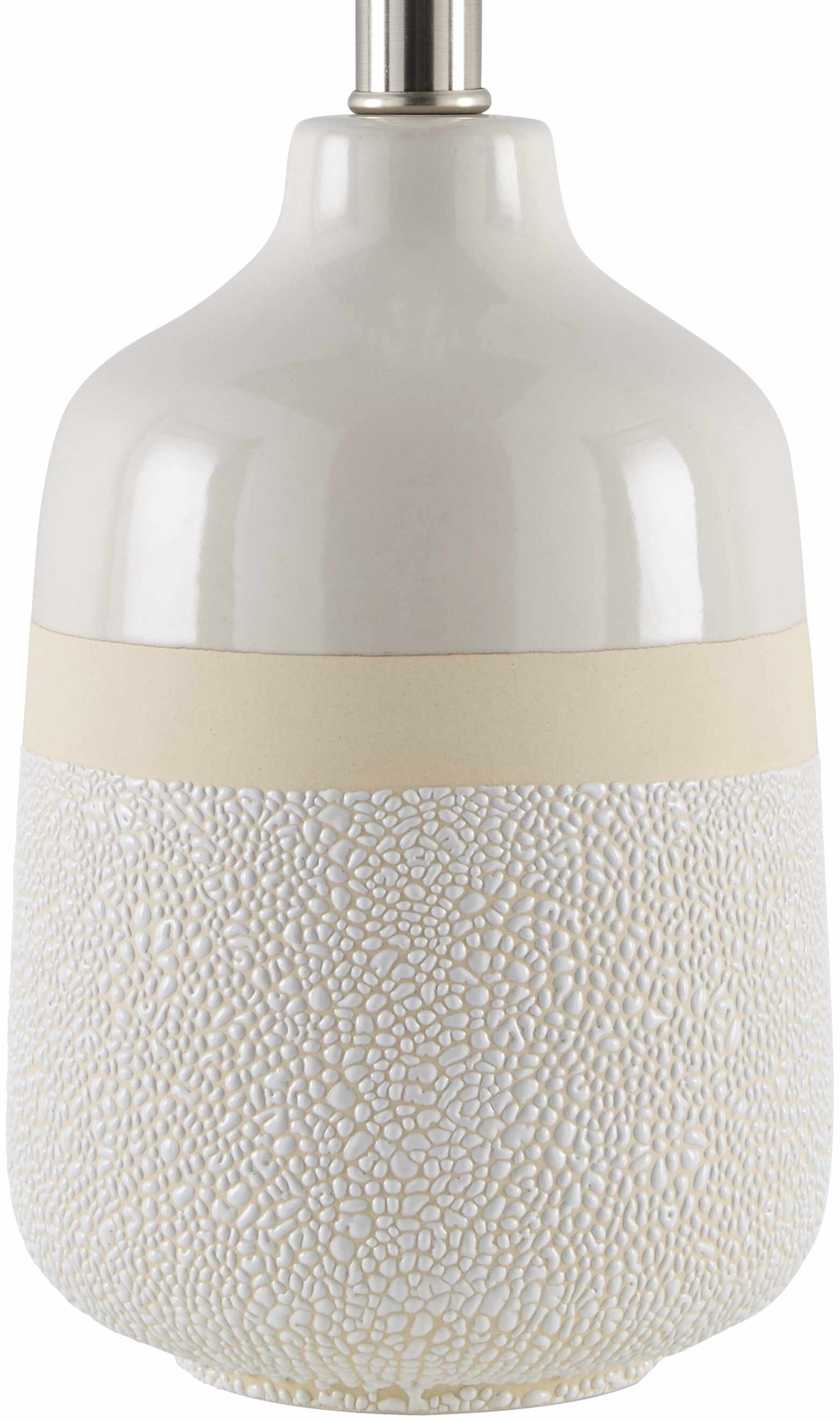 Dark Gray Rustic Table Lamp with global details for bedside or console tables-3