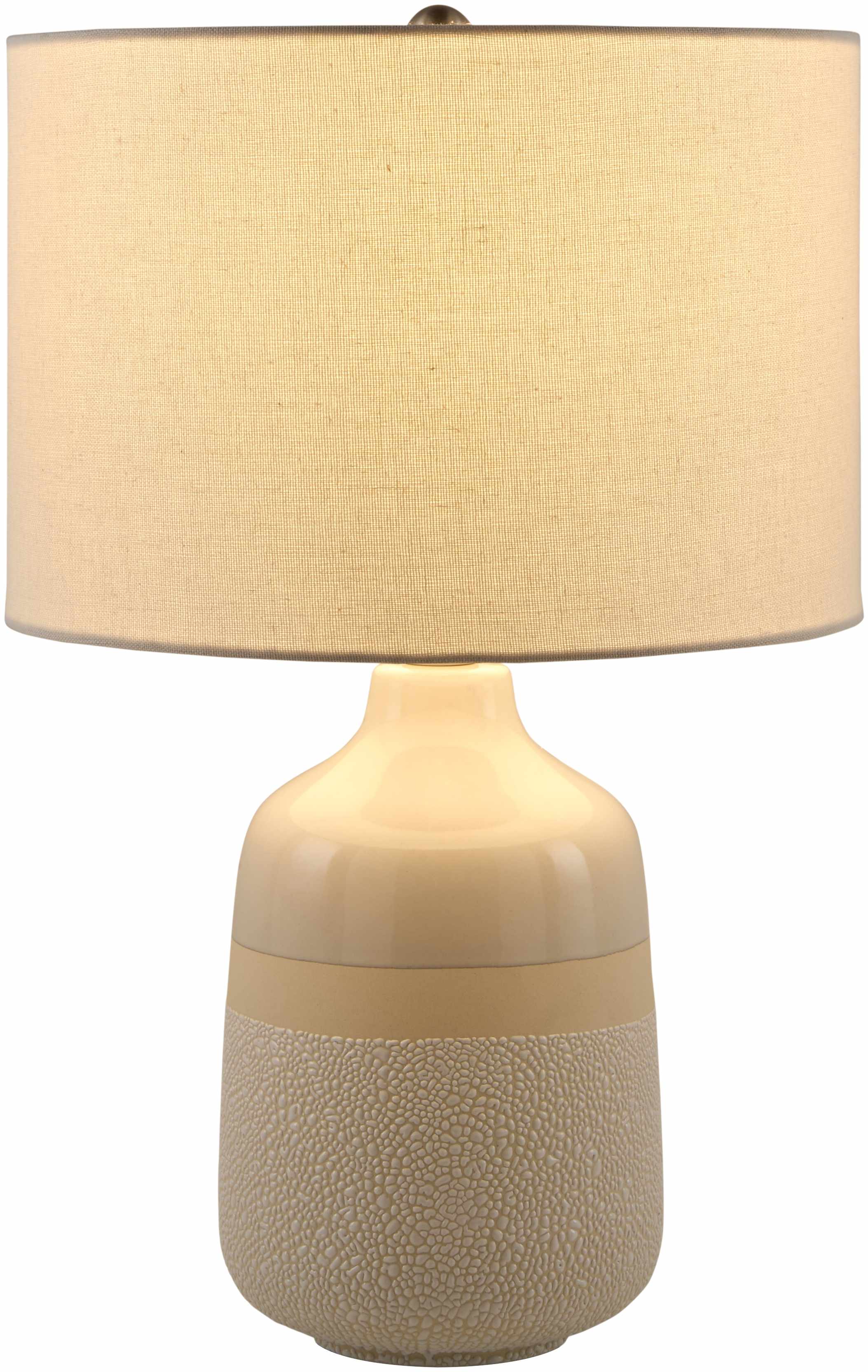 Dark Gray Rustic Table Lamp with global details for bedside or console tables-2