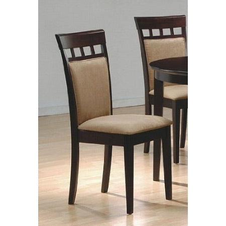 Set of 2- Contemporary Dining Chairs in Cappuccino Finish-0