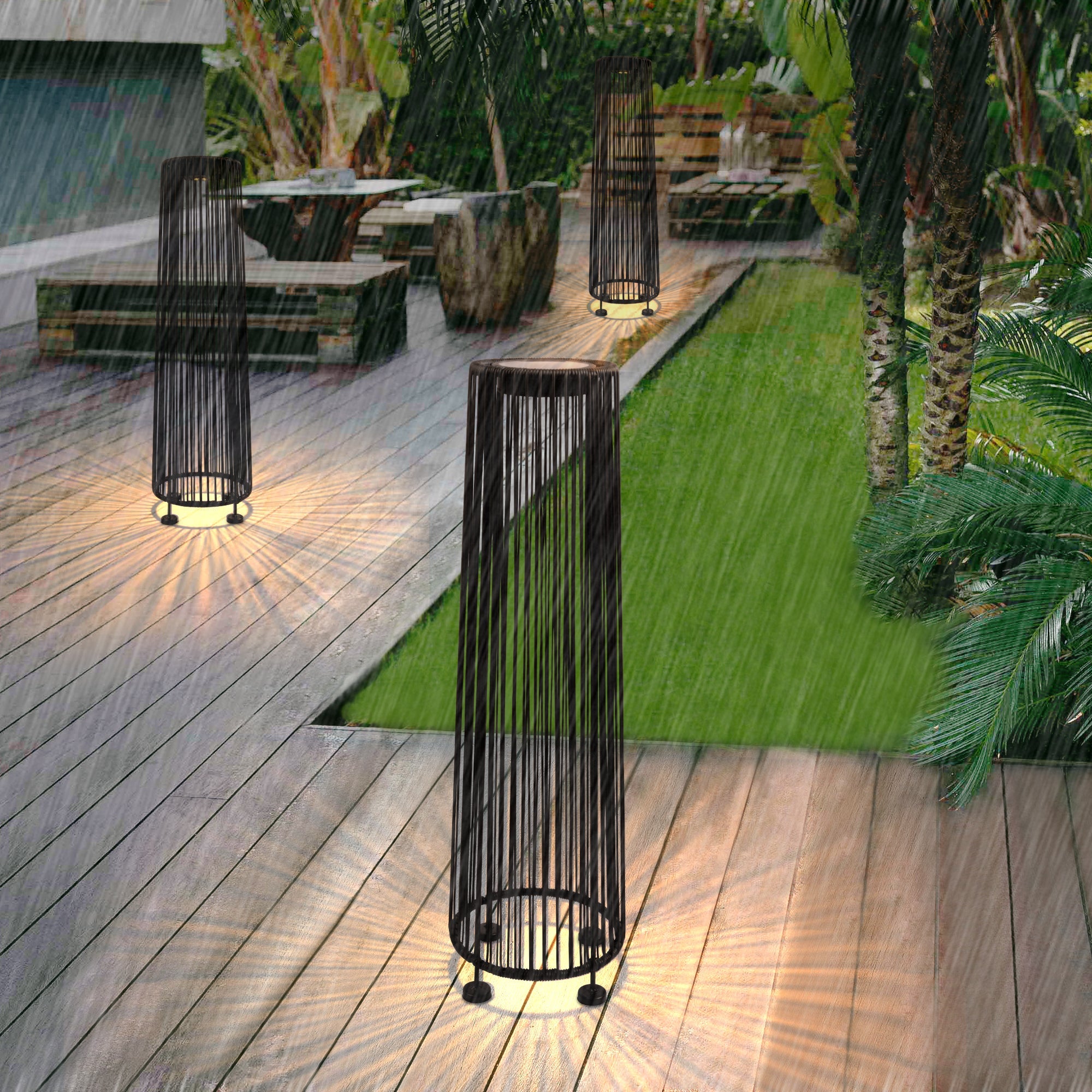 Outdoor Solar Lantern Path Light-1