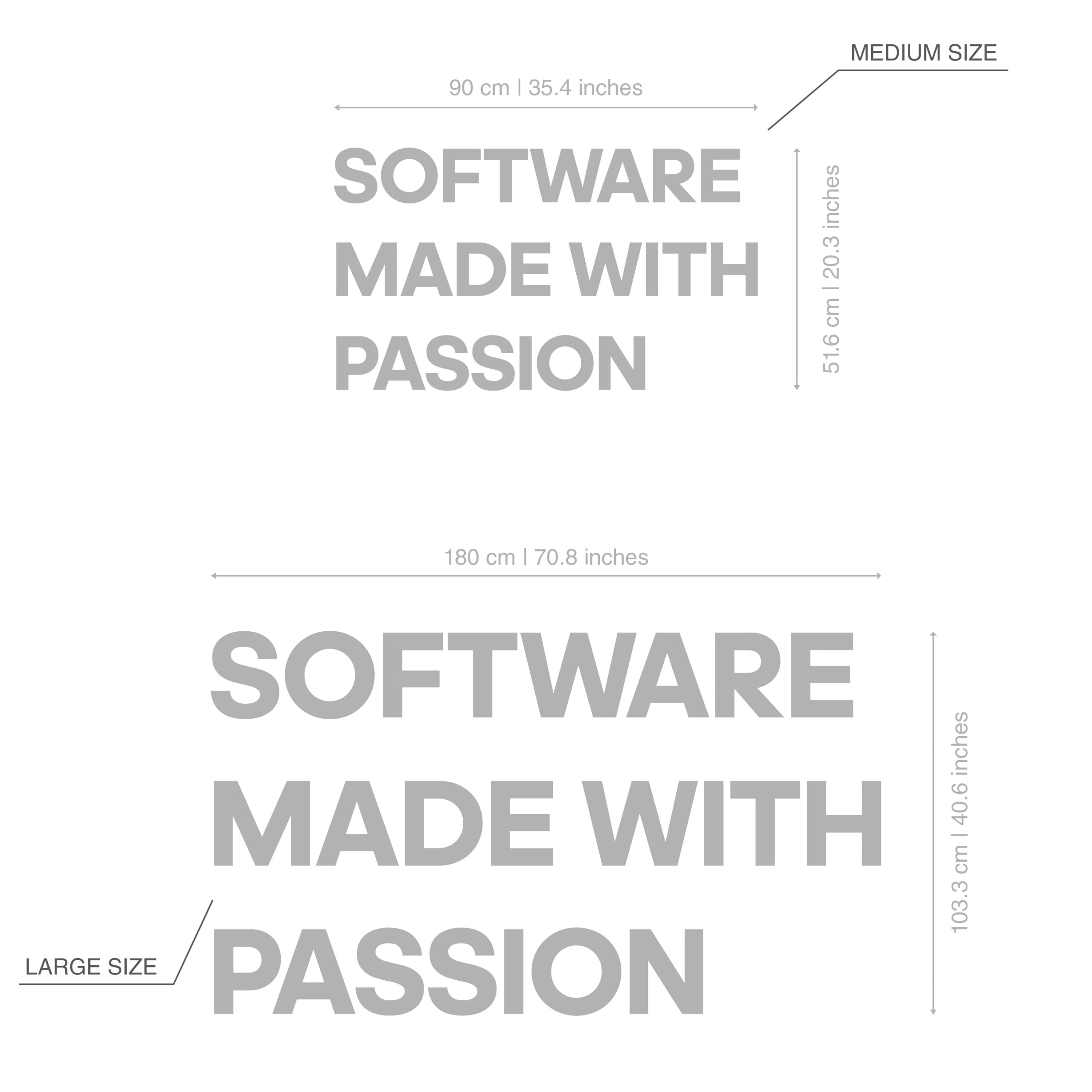 Software Made With Passion Office Decor-3