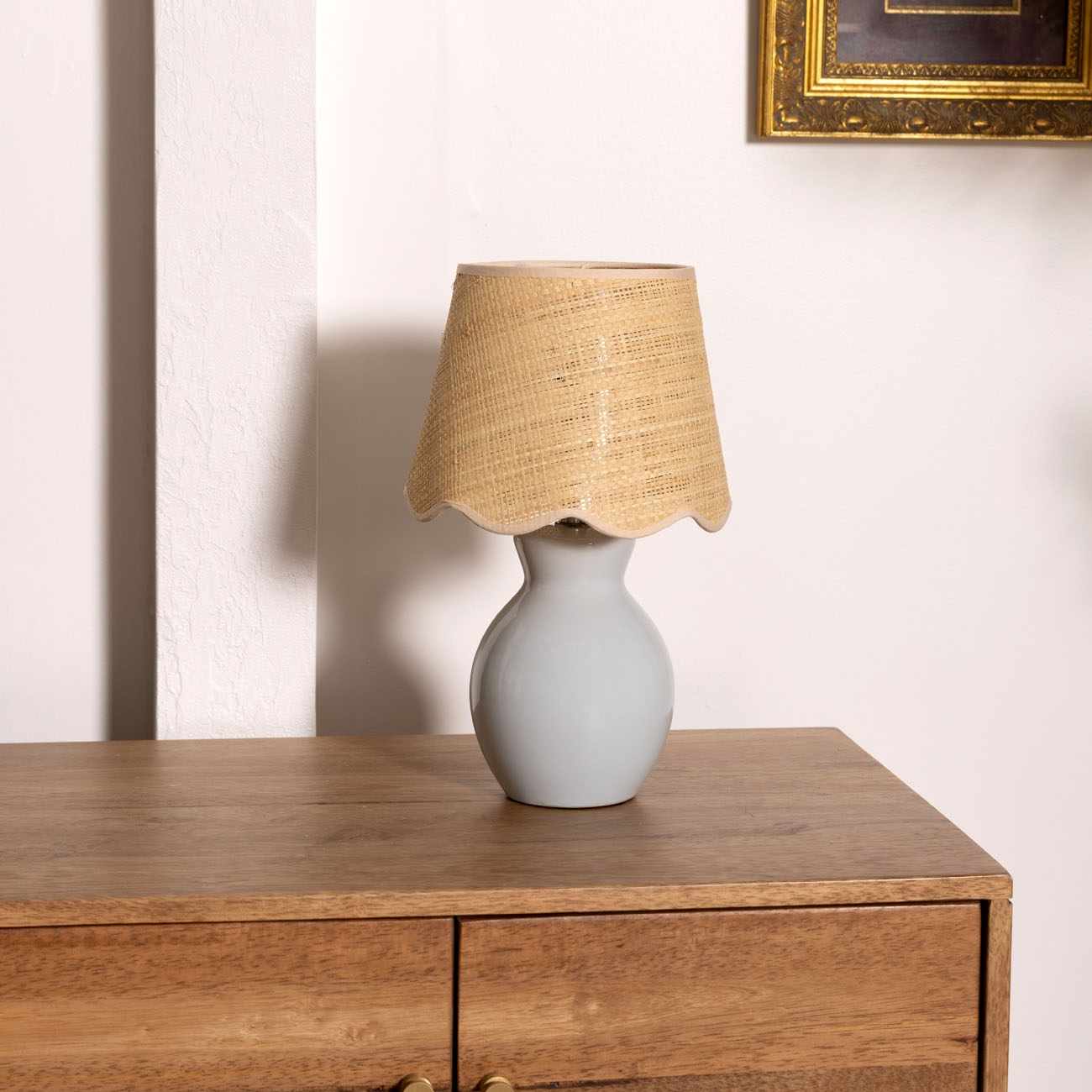 Salgareda Grey Ceramic Table Lamp-1