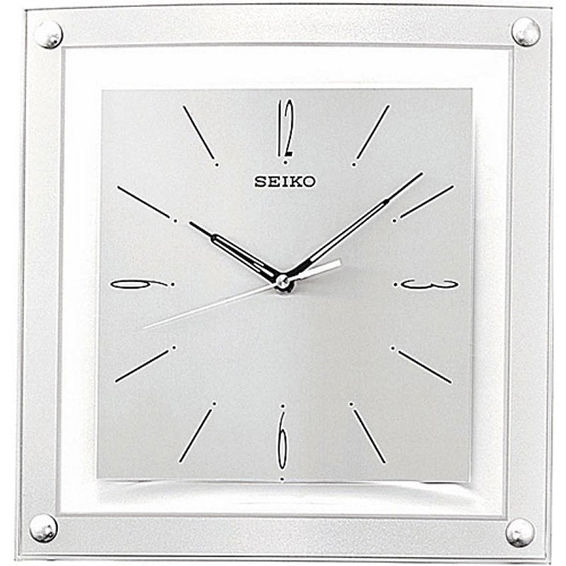 Contemporary 12.25-inch Square Quiet Analog Wall Clock-0