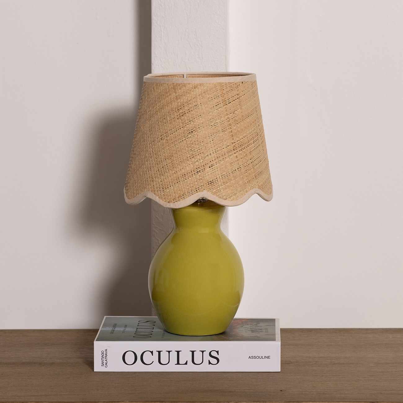 Salgareda Olive Rattan Table Lamp-0