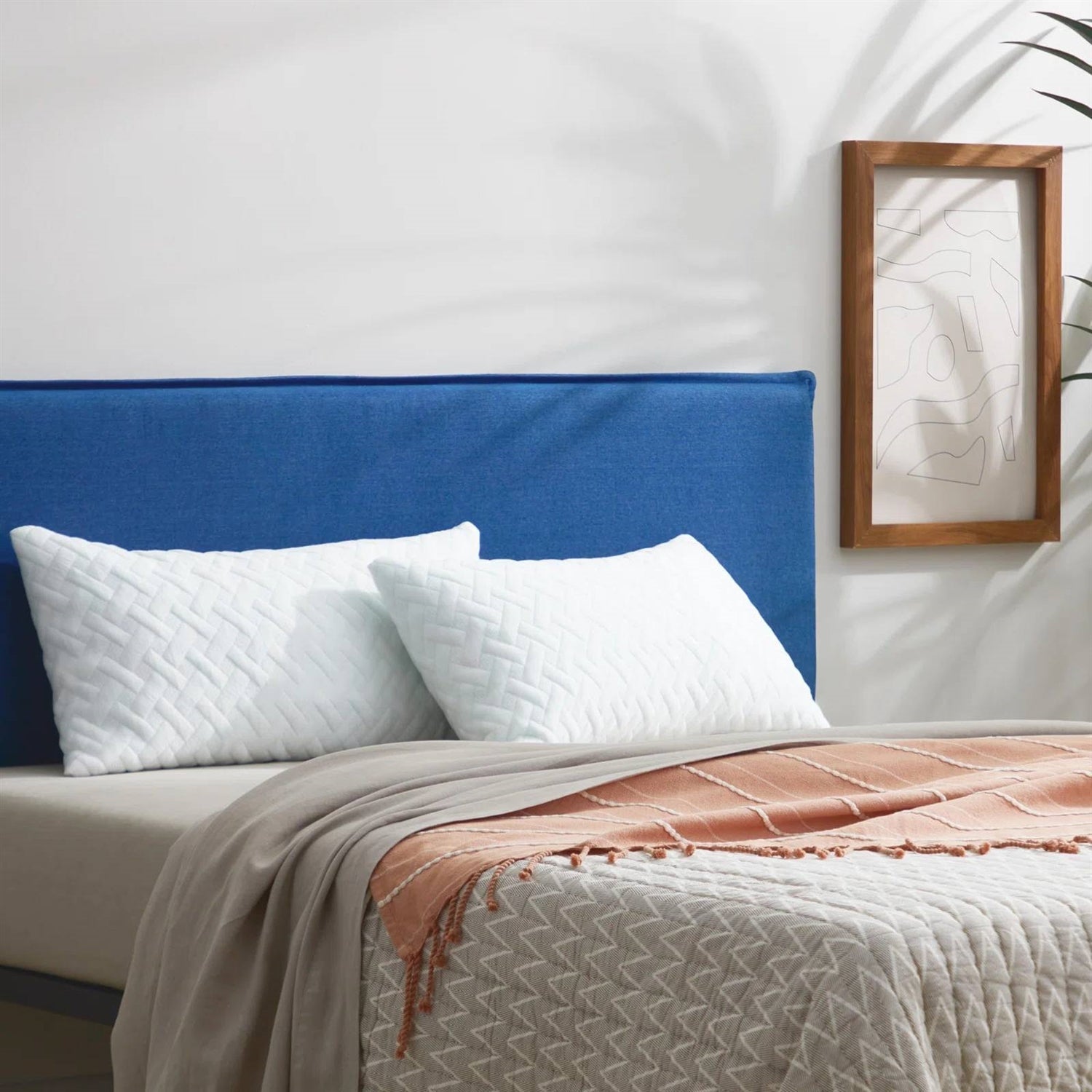 Set of 2 - Shredded Memory Foam Bed Pillows with 2 Pillowcases - Queen size-0