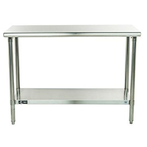 Stainless Steel Top Food Safe Prep Table Utility Work Bench with Bottom Shelf-1