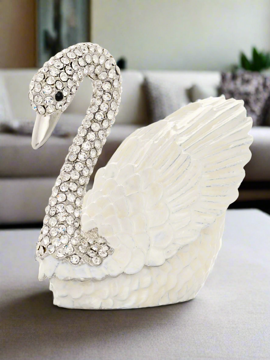 White Swan with crystal neck