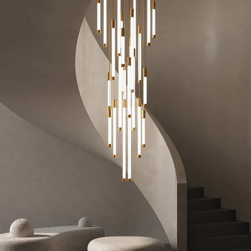 Staircase LED Chandeliers Luxury Lighting
