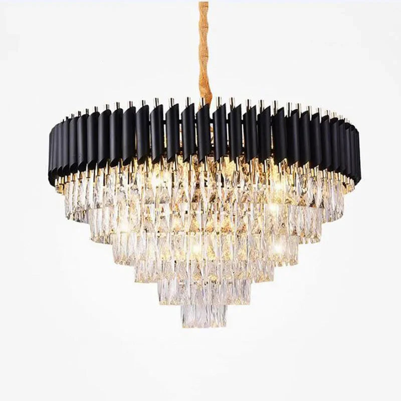 DecorBites™ Crystal Chandeliers Luxury LED Fixture