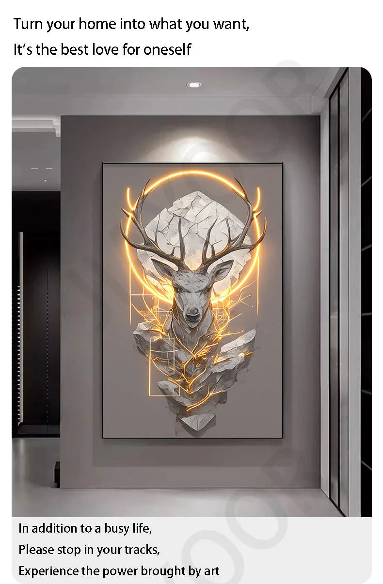 Dlight Decor Reindeer Wall Glow for Luxe Entry Spaces