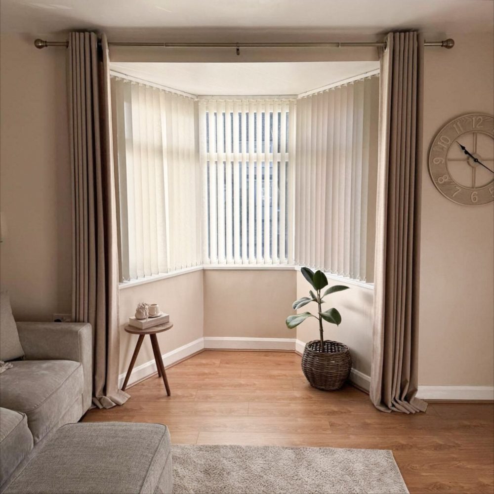 Sabrina Natural Linen Curtains for Living Room