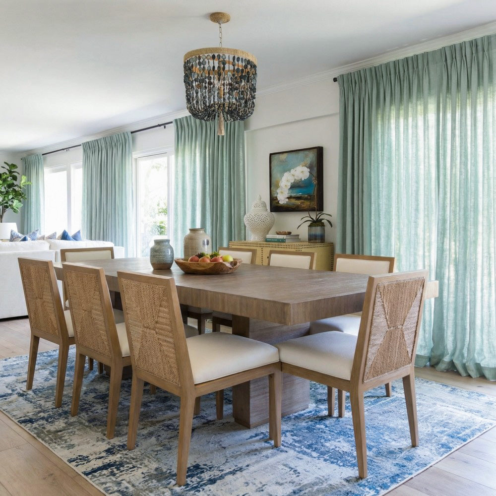 Sabrina Natural Linen Curtains for Living Room