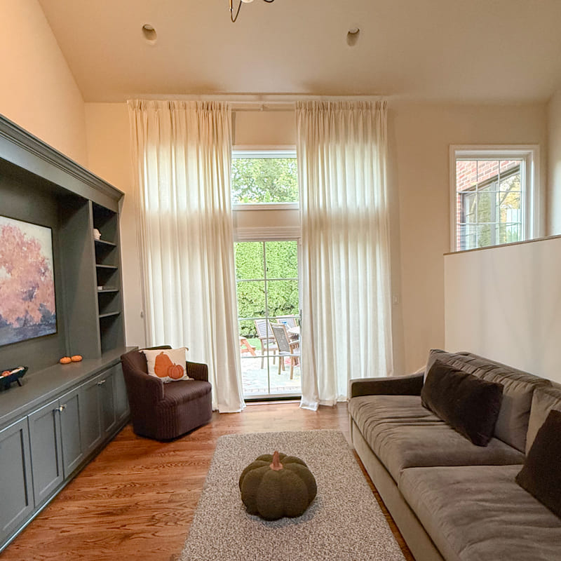 Sabrina Natural Linen Curtains for Living Room