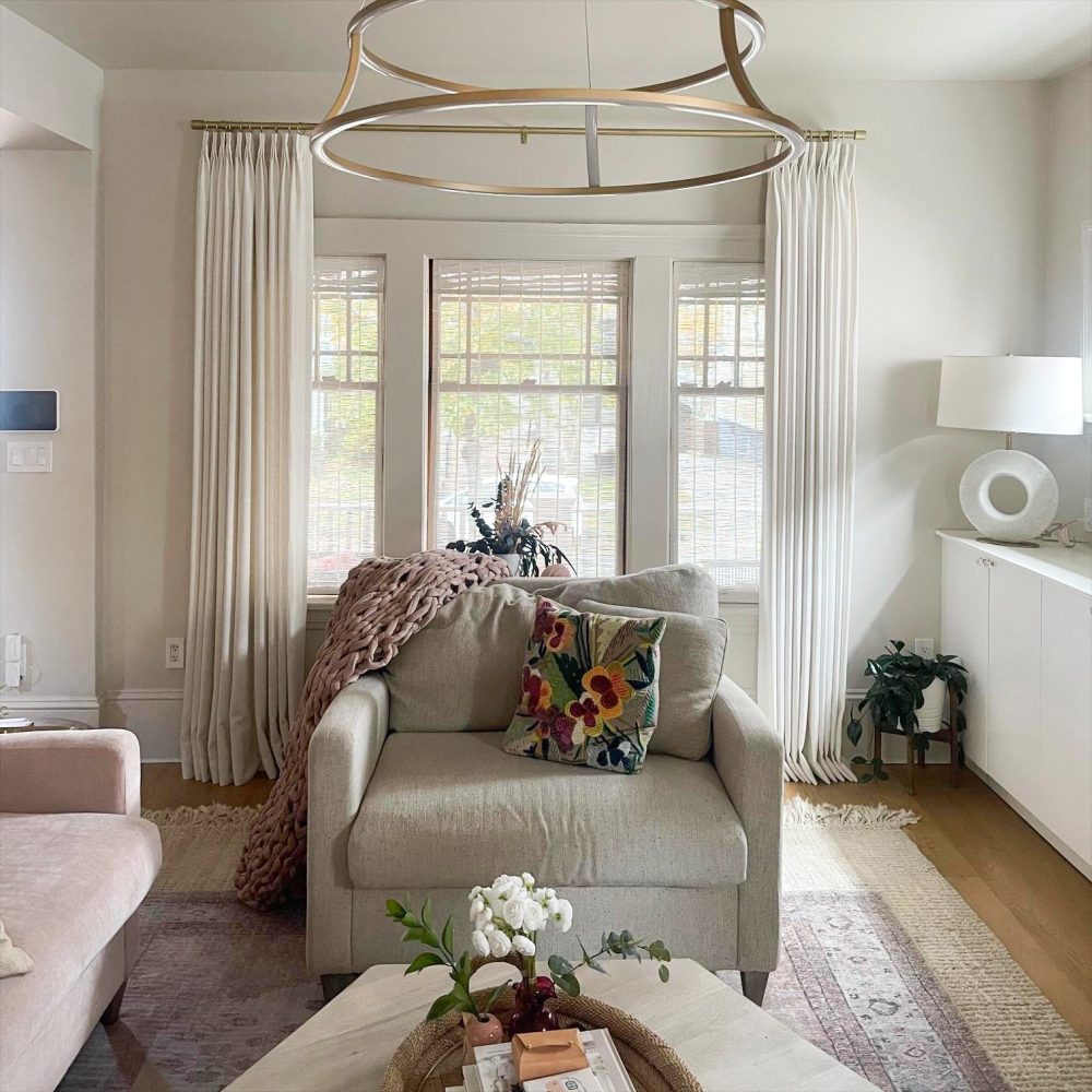 Sabrina Natural Linen Curtains for Living Room
