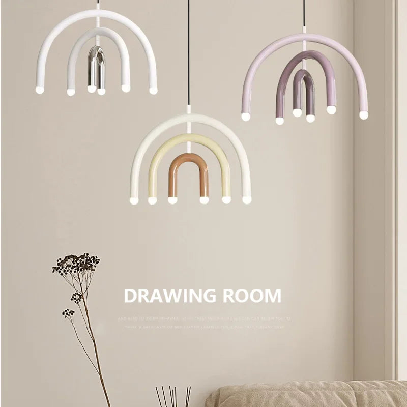 DecorBites™ Rainbow Chandelier LED Pendant Light