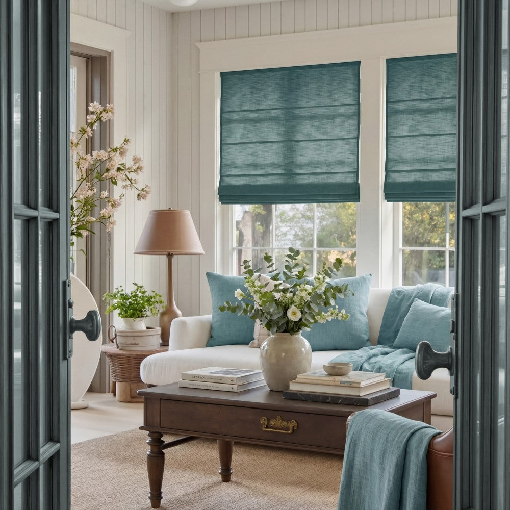Sara Linen Roman Shade