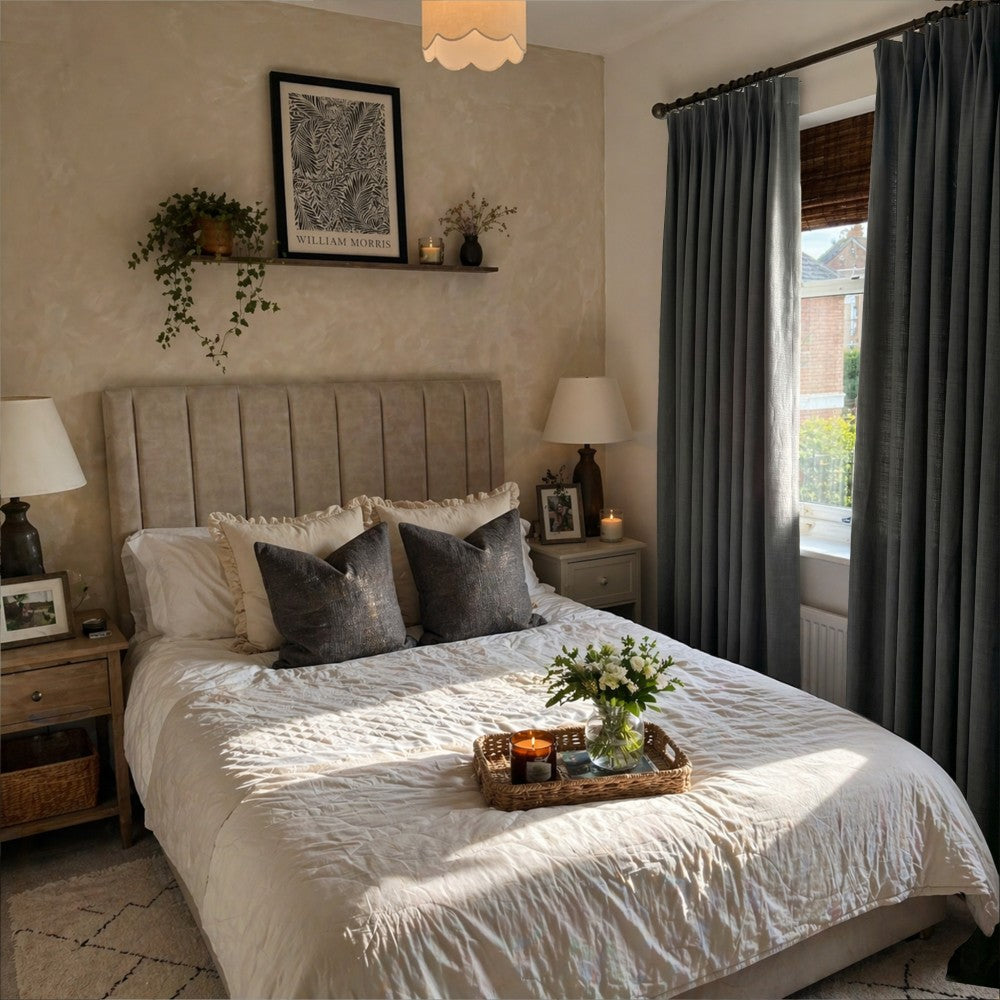 Sara Solid Linen Blend Curtains