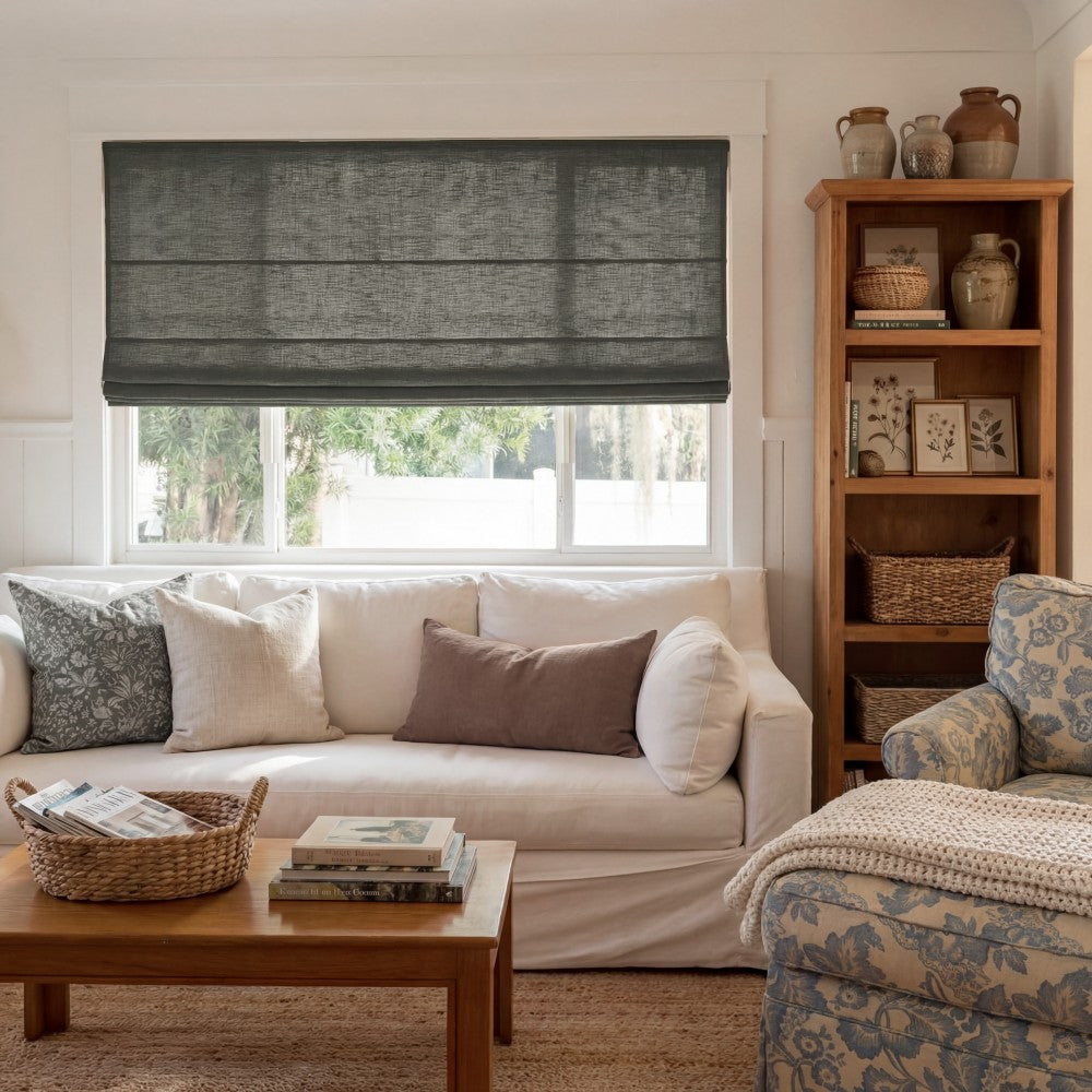 Sara Linen Roman Shade