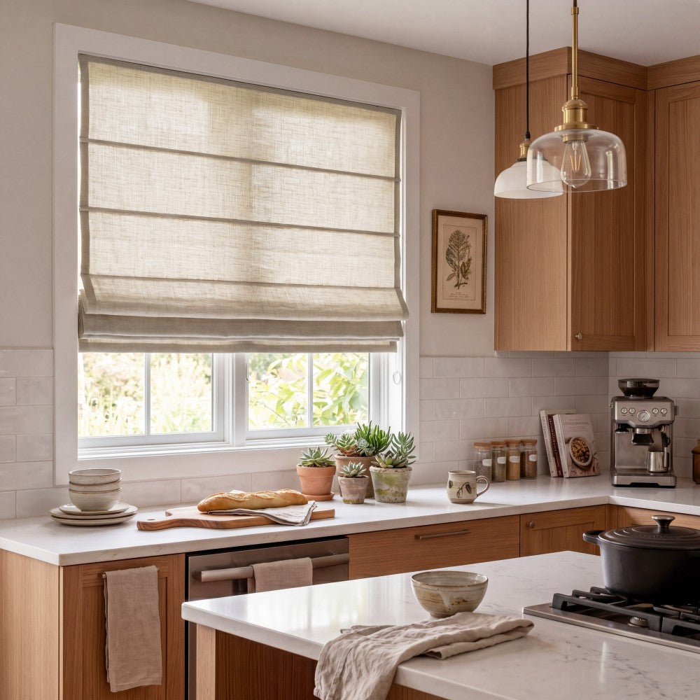 Sara Linen Roman Shade