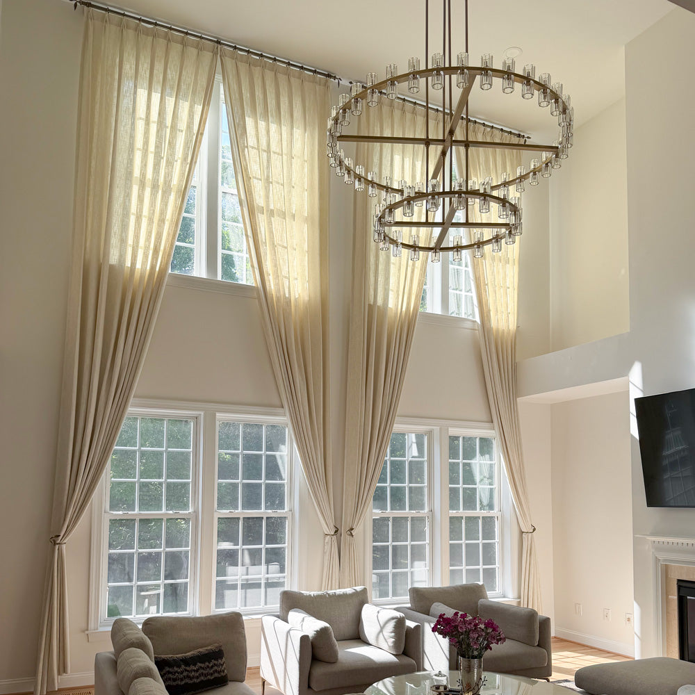 Sara Solid Linen Blend Curtains