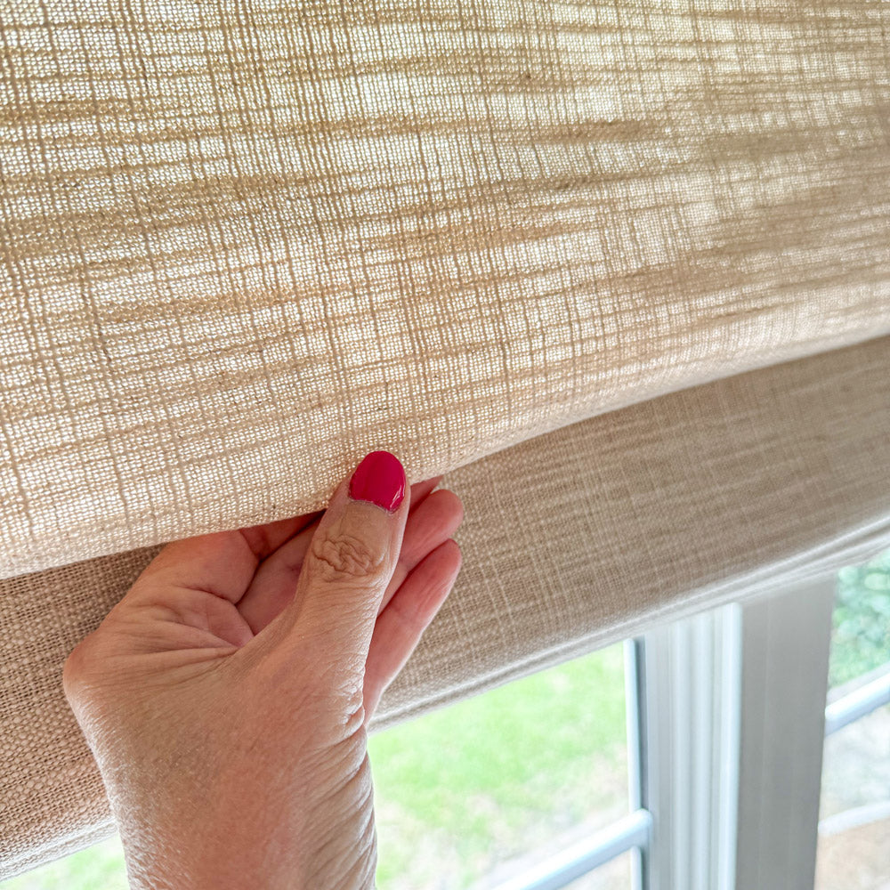 Sara Linen Roman Shade