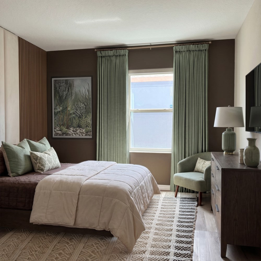 Sara Solid Linen Blend Curtains